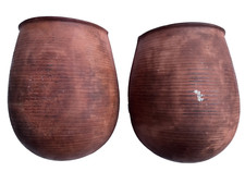 Antigo pão de argila padeiro tampa cúpula terracota feito à mão forno de cerâmica utensílios de panificação INGLATERRA comprar usado  Enviando para Brazil