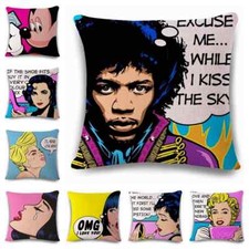 Capa almofada quadrinhos engraçada estampa linho afeto sofá assento de carro família casa  comprar usado Capa almofada quadrinhos engraçada estampa linho afeto sofá assento de carro família casa  comprar usado  Enviando para Brazil