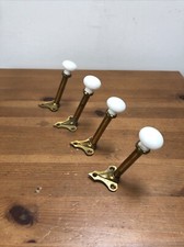 4 ganchos vitorianos de porcelana e latão, usado comprar usado  Enviando para Brazil