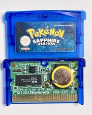 🔥Bateria Nova🔥 Versão Limpa Pokemon Sapphire Nintendo Gameboy Advance PAL AUS, usado comprar usado  Enviando para Brazil