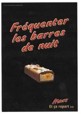 RARE / CARTE POSTALE - MARS : CHOCOLAT CHOCOLATE / POSTCARD CARTOLINA SNICKERS, usado comprar usado  Enviando para Brazil