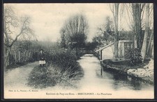 Cpa breuilpont planchette usato  Spedire a Italy