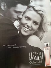 Usado, Scarlett Johansson, Calvin Klein Eternity Moment, Full Page Vintage Print Ad comprar usado  Enviando para Brazil