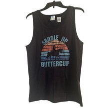 Regata masculina Port & Company corte preta sela Buttercup cavalo tamanho pequeno nova sem etiquetas comprar usado  Enviando para Brazil