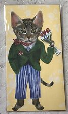 Cat shaped notelet for sale  LEICESTER