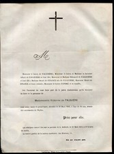 Faire part décès d'occasion  Dijon