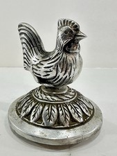 ANTIGO GALO DE METAL CERCA DE GALINHA POSTE TOPPER PORTÃO FINAL HECHO PESADO NO MÉXICO comprar usado  Enviando para Brazil
