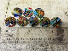 Eight glass millefiori for sale  NEW MILTON