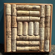 Usado, Rebite de cortiça de vinho, coleção de vinhos, quadro de mensagens feito à mão 7,5x7,5 fundo de madeira comprar usado  Enviando para Brazil