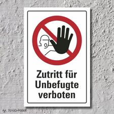 Verbotsschild zutritt unbefugt gebraucht kaufen  Bad Driburg