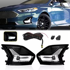 Luzes de neblina de LED para Ford Fusion 2019-2020 lâmpadas de direção com moldura fiação esquerda+direita comprar usado  Enviando para Brazil