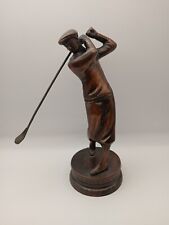 Vintage golfer bronze for sale  BEDFORD