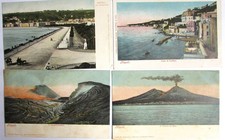 Usado, 4 FOTOS DE CARTÃO POSTAL NAPOLI VIA CARACCIOLO, CAPO DI POSILLIPO, VESUVIO-CRATERE comprar usado  Enviando para Brazil