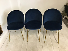 Velvet dining chairs for sale  HYDE