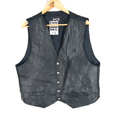 Mens black leather for sale  HULL