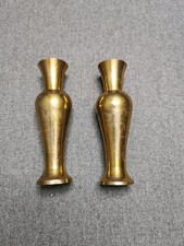 Brass etched vases for sale  WORTHING
