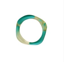 Pulseira de design de dinossauro turquesa e resina transparente vintage estampada DD comprar usado  Enviando para Brazil