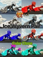 Par de Clones Coloridos Ark Survival Ascended PVE Ice Wyvern comprar usado  Enviando para Brazil