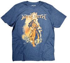 Camiseta Masculina -MEGADEATH -Licenciada Oficial -Heather Azul Marinho -Tamanho XL Apenas -NOVA comprar usado  Enviando para Brazil