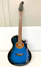Guitarra eléctrica acústica Yamaha APX-6S usada chatarra azul y negra segunda mano  Embacar hacia Mexico