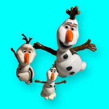 bonecos olaf, brinquedos conjunto de 3 estatuetas pequenas tamanhos diferentes e poses 1,75 - 3,25” comprar usado  Enviando para Brazil