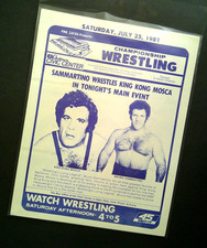 Wwf wrestling program for sale  Astoria