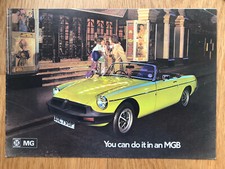 Mgb roadster brochure for sale  LYMINGTON
