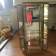 Vintage brass glass for sale  Lakewood