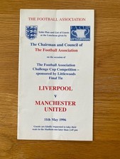 Cup final 1996. for sale  CARNFORTH