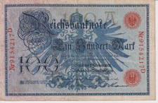 Deutsches reich reichsbanknote gebraucht kaufen  Eilenburg
