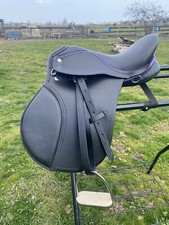 Black purple leather for sale  Newport