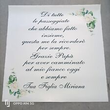 Tappeto matrimonio personalizz usato  Giugliano in Campania
