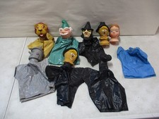 Conjunto de 8 bonecos de mão do Mágico de Oz dos anos 1960 com Dorthy, Witch, Totó comprar usado  Enviando para Brazil