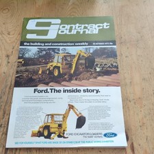 1972 CONTRACT JOURNAL MAGAZINE CONSTRUCTION PLANT MACHINERY ENGINEERING  JCB . segunda mano  Embacar hacia Mexico