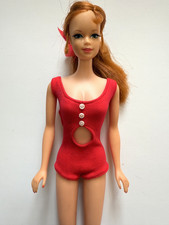 Usado, Maiô vintage década de 1960 Barbie Stacey TNT Doll #1165 cobre centavo vermelho MOD Mattel comprar usado  Enviando para Brazil