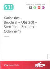Linienfahrplan s31 karlsruhe gebraucht kaufen Linienfahrplan s31 karlsruhe gebraucht kaufen  Hamburg