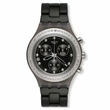 Relógio feminino Swatch Full Blooded Chrono mostrador preto alumínio quartzo SVCM4009AG comprar usado  Enviando para Brazil