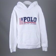 POLO RALPH LAUREN Hoodie Sweatshirt Kapuze Weiß Jungen Gr. 128 comprar usado  Enviando para Brazil