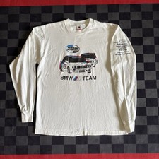 Usado, Camiseta branca vintage anos 80 BMW M Team Korman Autoworks E30 M3 Firehawk Series GG comprar usado  Enviando para Brazil