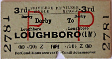 BRITISH RAILWAYS - Privilege. DERBY para LOUGHBOROUGH (LM) comprar usado  Enviando para Brazil