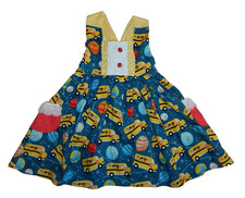 Vestido feminino tamanho 4 Back To School Bus Planets comprar usado  Enviando para Brazil