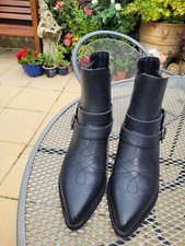 Superdry black leather for sale  WOLVERHAMPTON