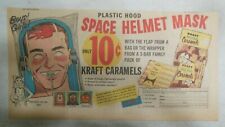 Kraft Caramels Ad: máscara capacete espacial! Premium! Tamanho da década de 1950: 7,5 x 15 polegadas comprar usado  Enviando para Brazil