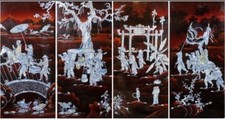Mother pearl painting for sale  Torrance
