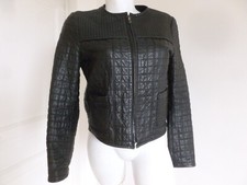 Veste cuir noir d'occasion  Grasse