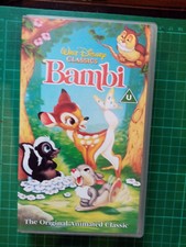 Bambi vhs video for sale  HARTLEPOOL