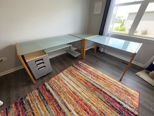 Contemporary dual desk for sale  North Aurora
