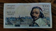 Billet 1000 frs d'occasion  Thouars