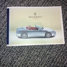 Maserati spyder owners d'occasion  Expédié en Belgium