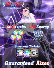 Bleach Brave Souls BBS Starter 4000-5000 Orbs Aizen e mais comprar usado  Enviando para Brazil